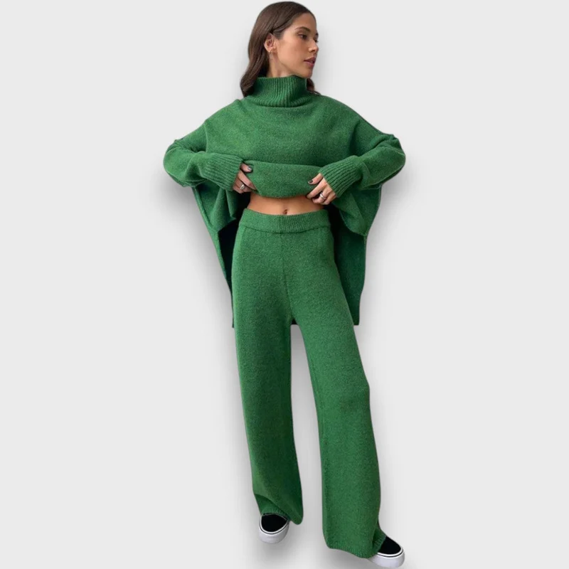 Gevanna – Zweiteiliges Strickset mit Rollkragen