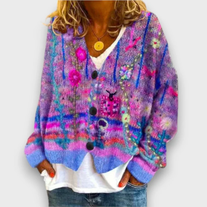 Esmira – Strickjacke mit Muster