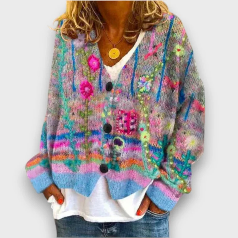 Esmira – Strickjacke mit Muster