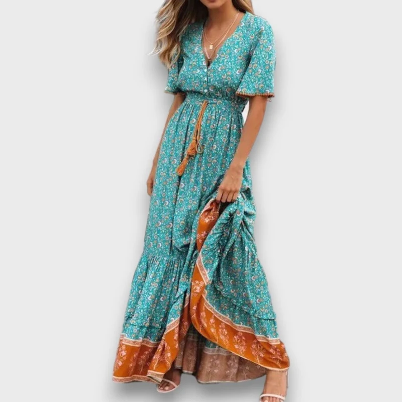 Talitha – Maxikleid mit folkloristischem Charme