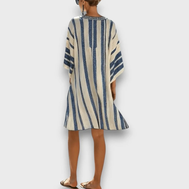 Kalena – Kaftankleid mit maritimen Streifen