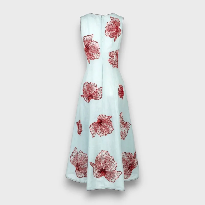 Maline – Besticktes Maxi-Kleid mit Boho-Flair