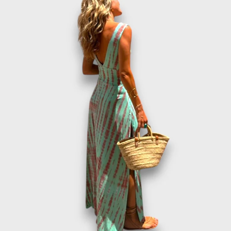 Iselda – Maxi Sommerkleid mit Cut-Out-Design