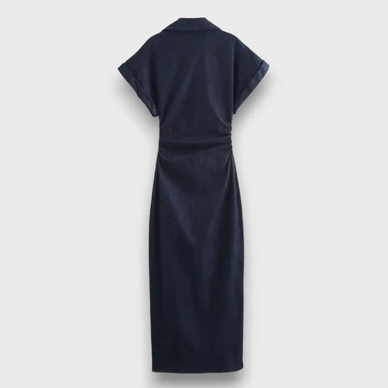 Venera – Figurnahes Hemdblusenkleid mit Knopfleiste