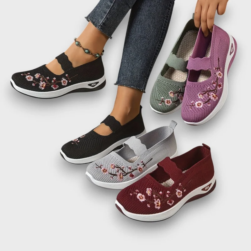 Averina – Femininer Komfort-Sneaker mit Stickerei