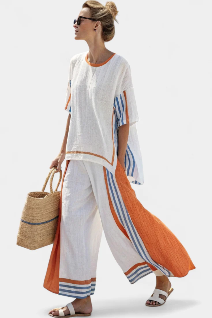 Amarice – Set mit weitem Schnitt und Streifendetail
