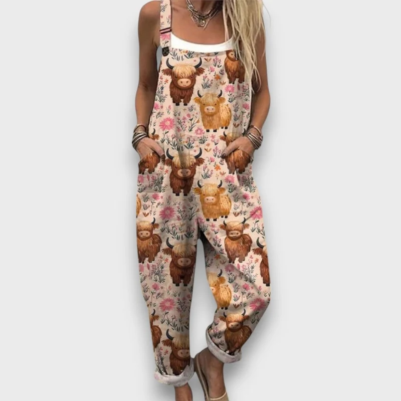 Mavi – Latzhose mit Bienenprint und Sommerflair