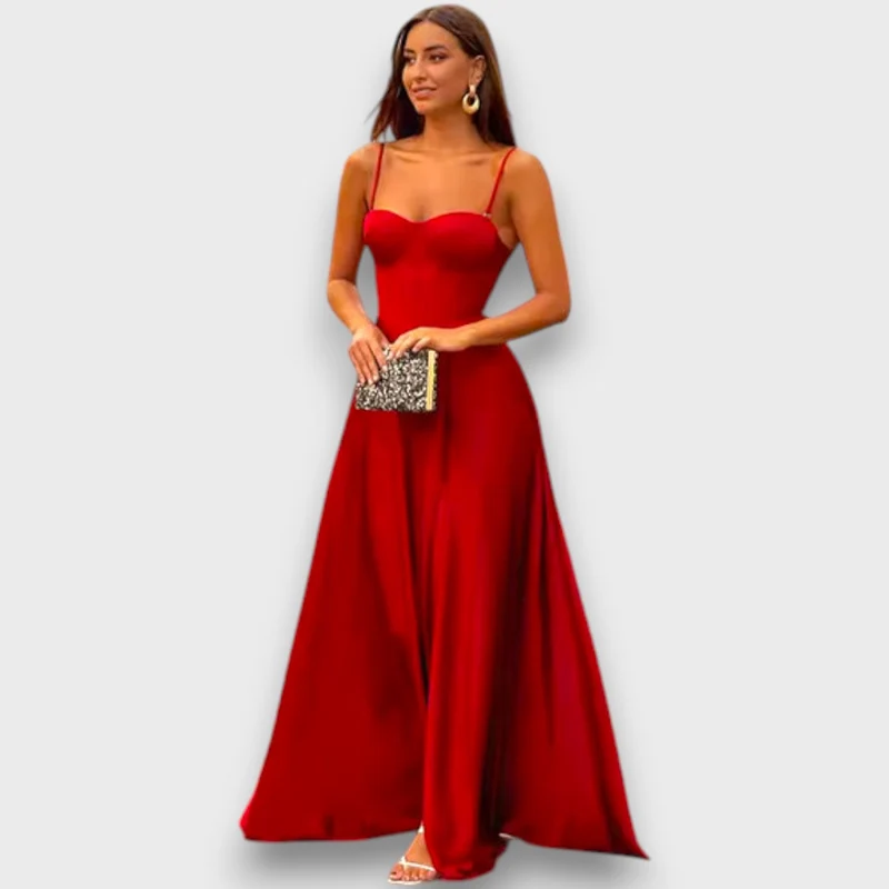 Victoria – Schulterfreies Abendkleid mit Rückenschnürung