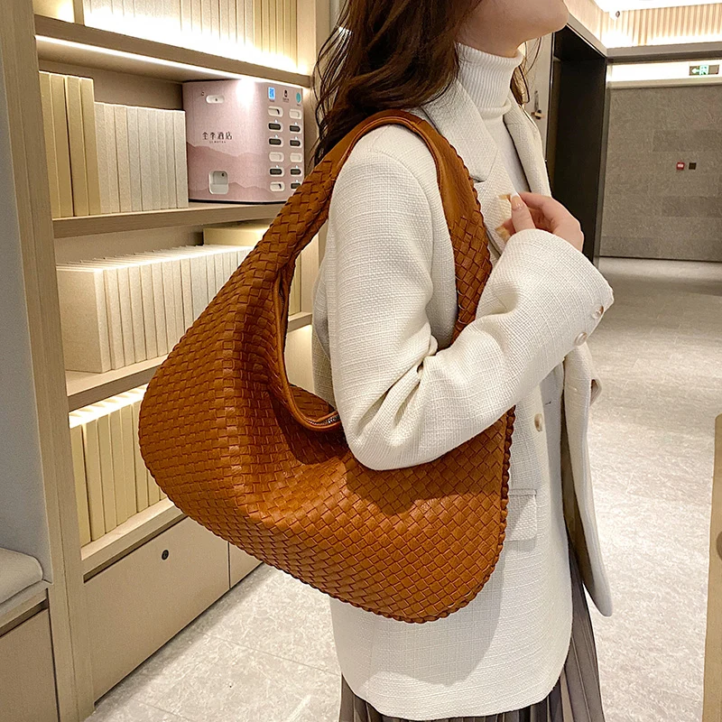 Geflochtene Handtasche Damen Mittelgroß