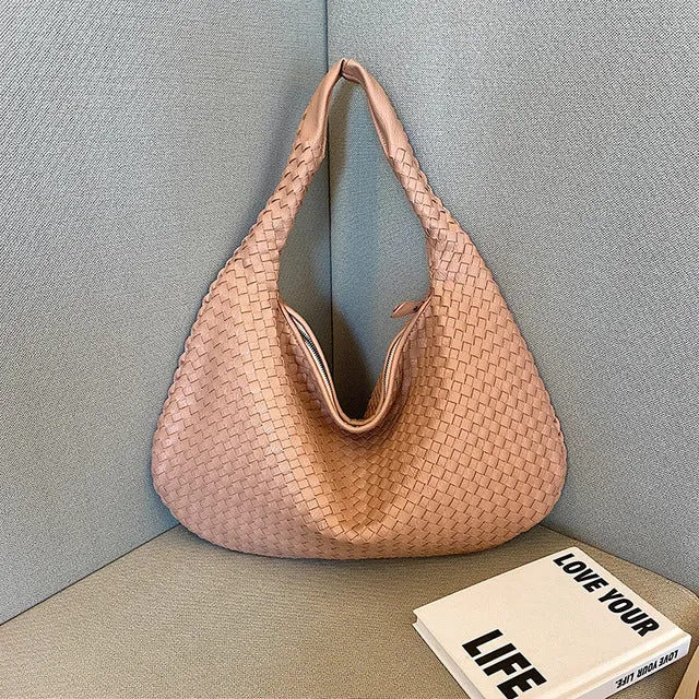 Geflochtene Handtasche Damen Mittelgroß