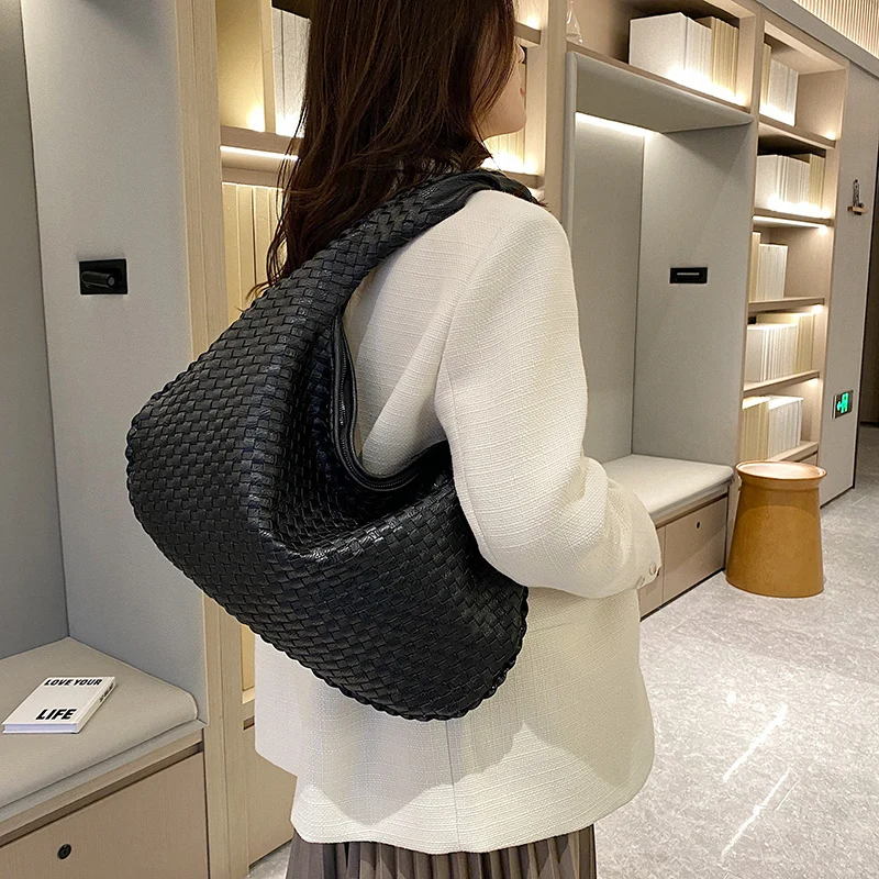 Geflochtene Handtasche Damen Mittelgroß