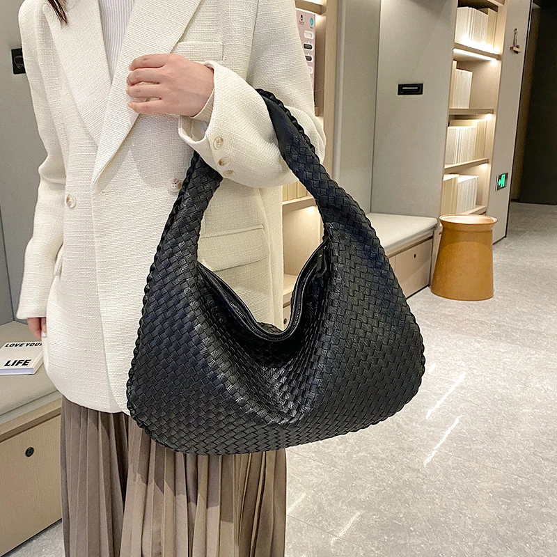 Geflochtene Handtasche Damen Mittelgroß