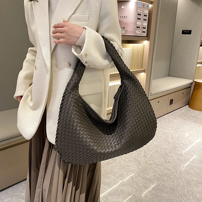 Geflochtene Handtasche Damen Mittelgroß