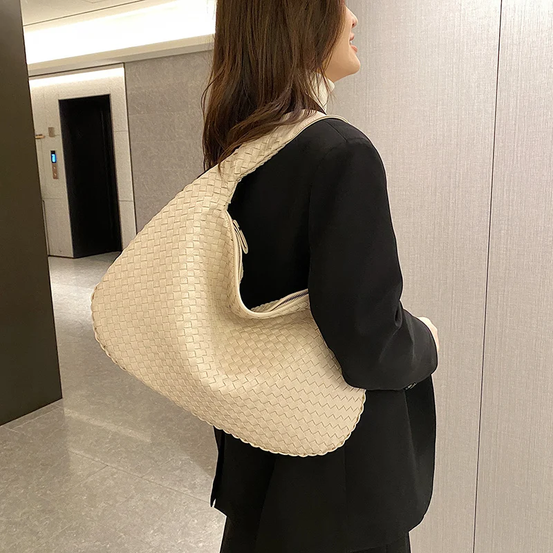 Geflochtene Handtasche Damen Mittelgroß