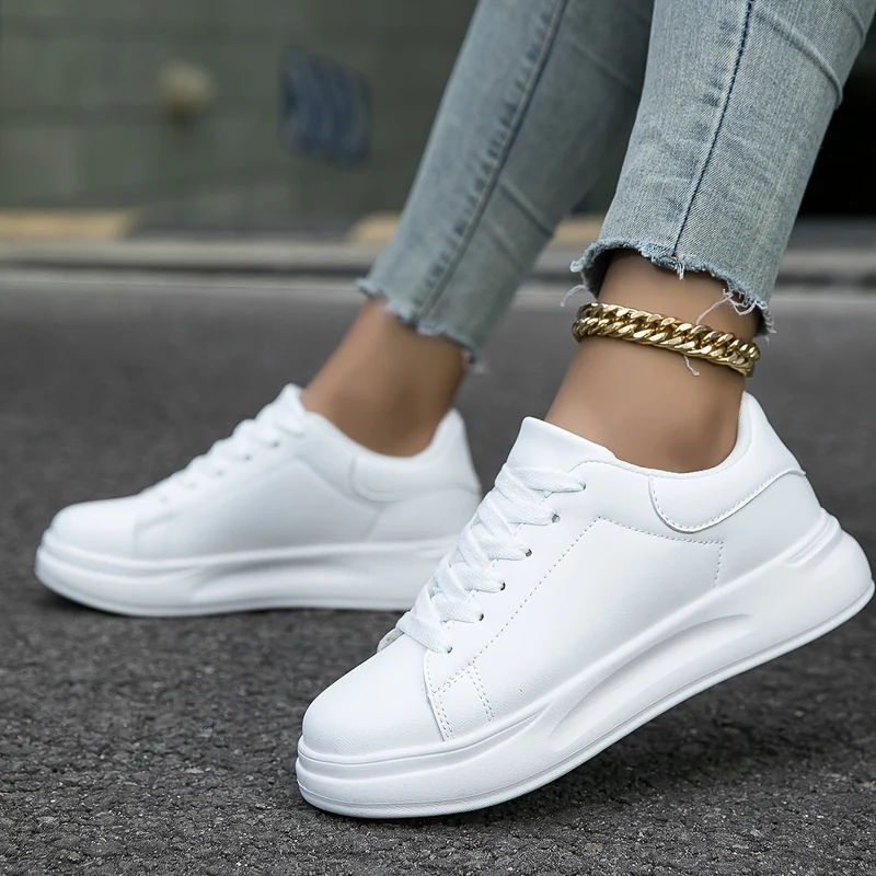 Saubere Weiße Damen Turnschuhe