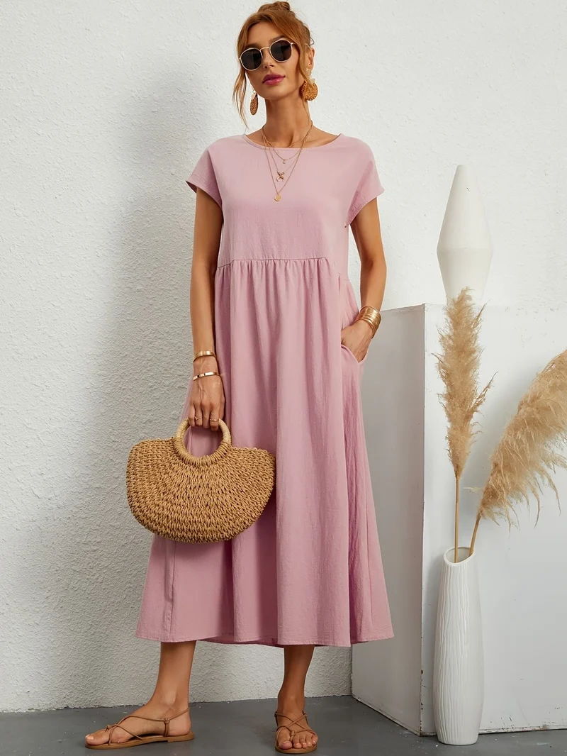 Kleid mit Rundhalsausschnitt