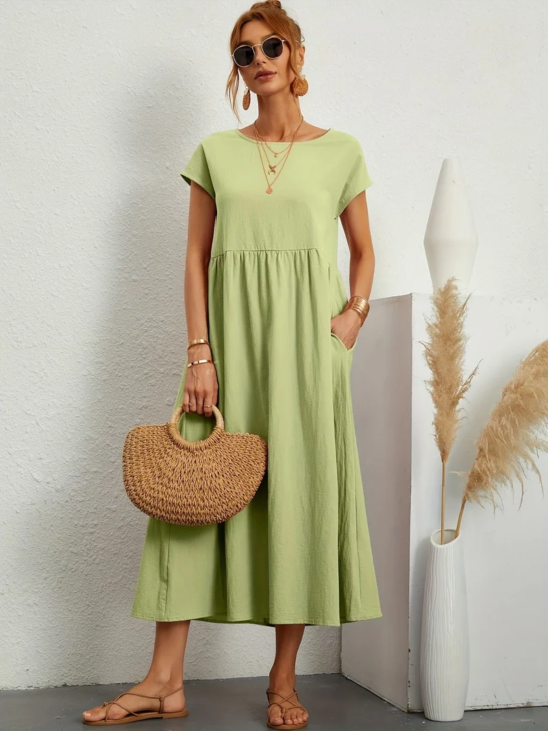 Kleid mit Rundhalsausschnitt