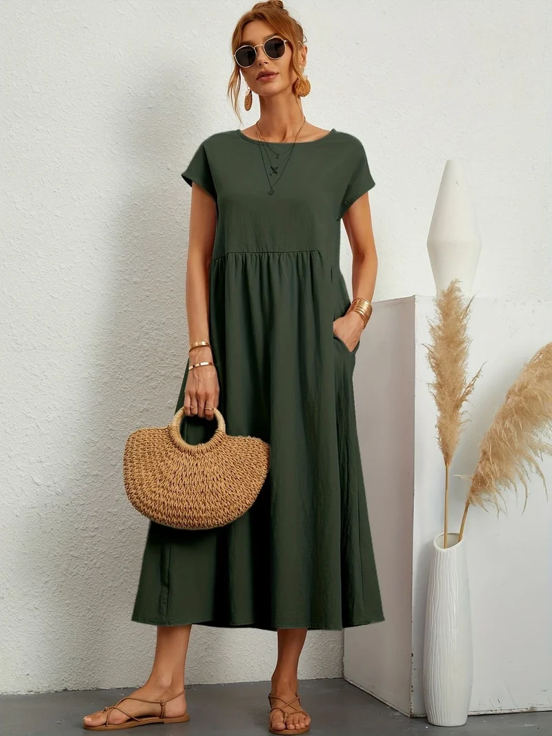 Kleid mit Rundhalsausschnitt