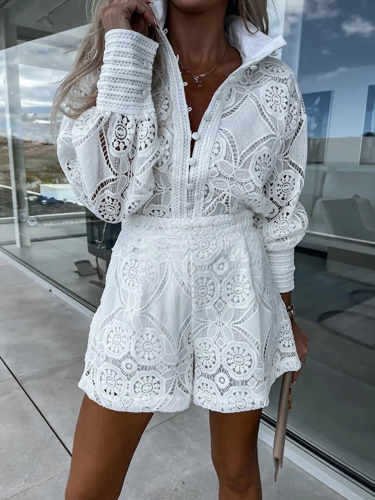 Spitzen Romper Kleid