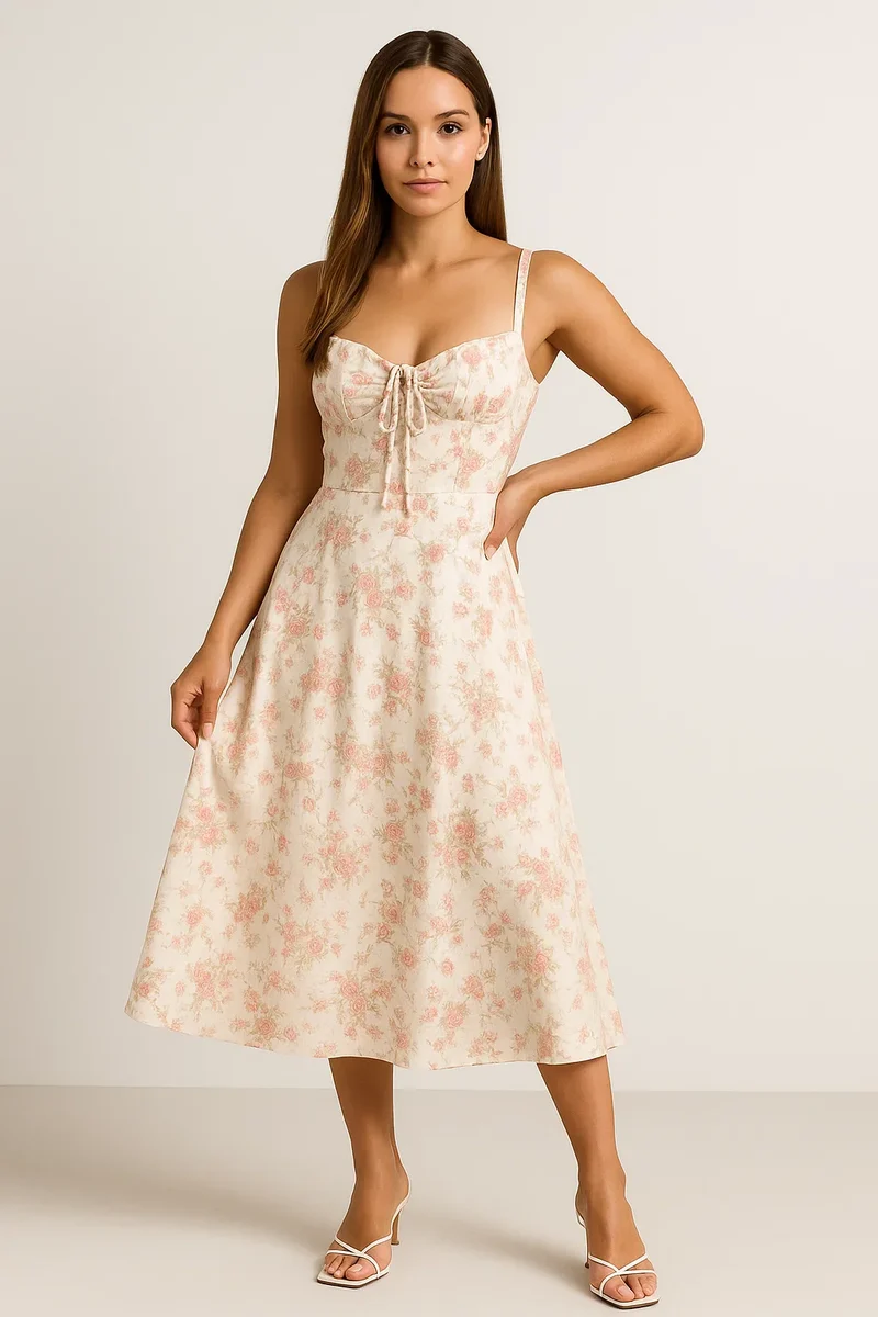Taillenkleid Bustier Entwurf