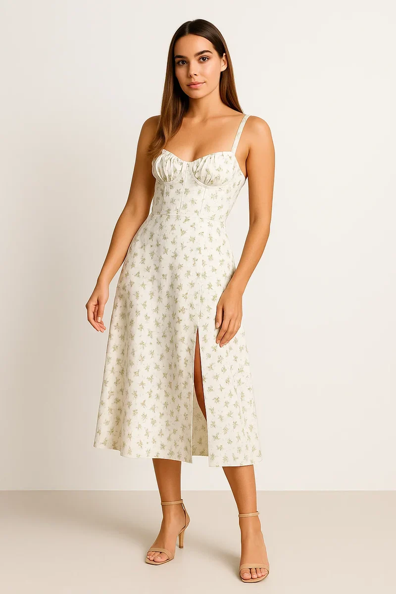 Taillenkleid Bustier Entwurf