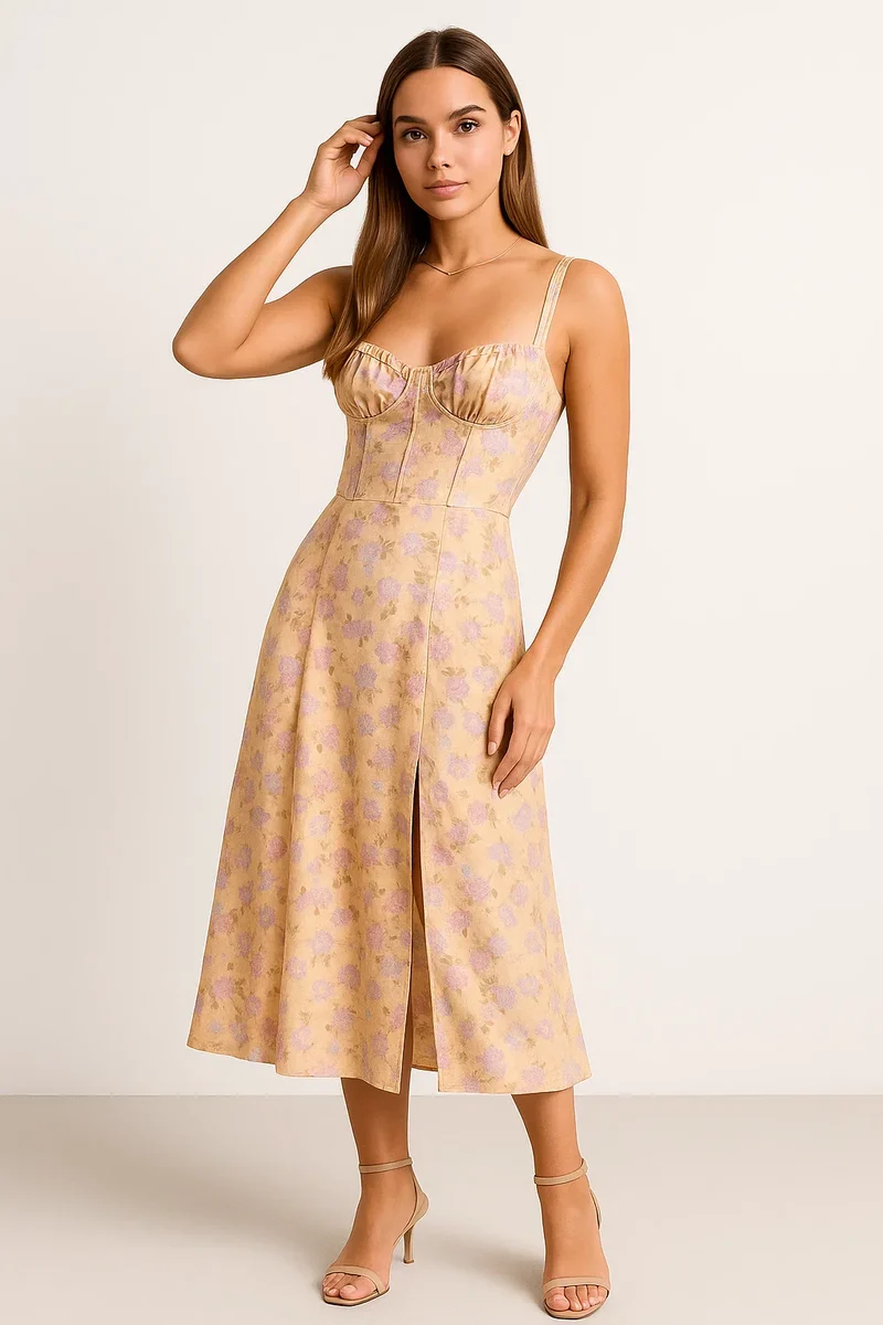 Taillenkleid Bustier Entwurf