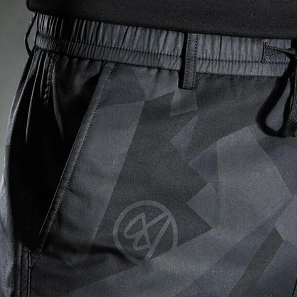 Schwarze Slim-Fit Cargohose