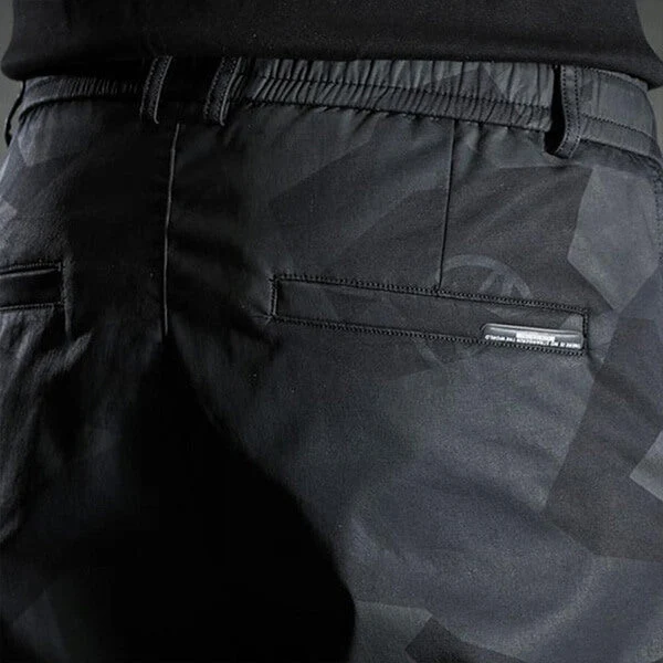 Schwarze Slim-Fit Cargohose