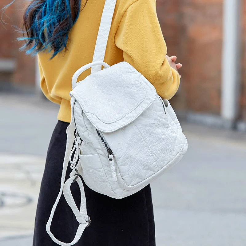 Stilvoller, weicher Lederrucksack