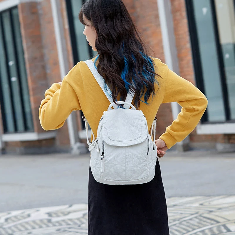 Stilvoller, weicher Lederrucksack