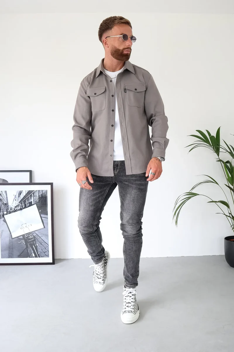 Moderne Herren-Hemdjacke