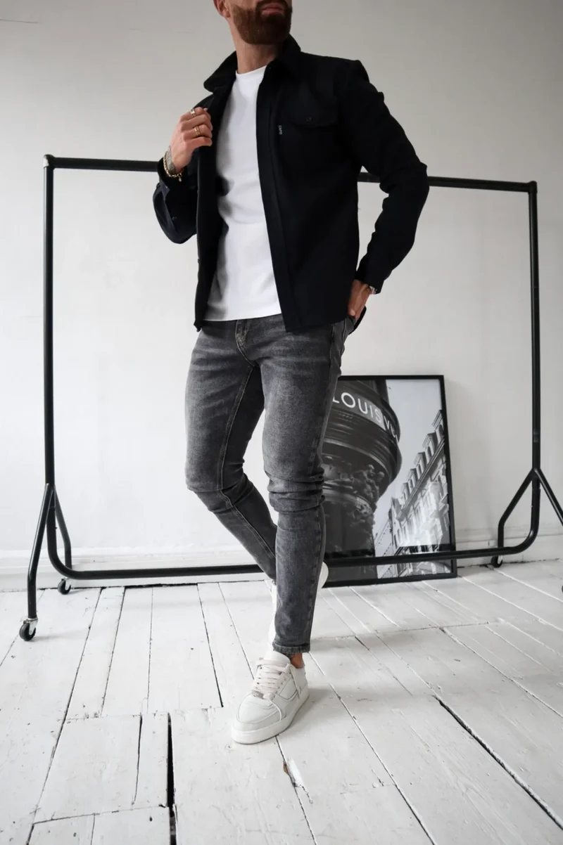 Moderne Herren-Hemdjacke