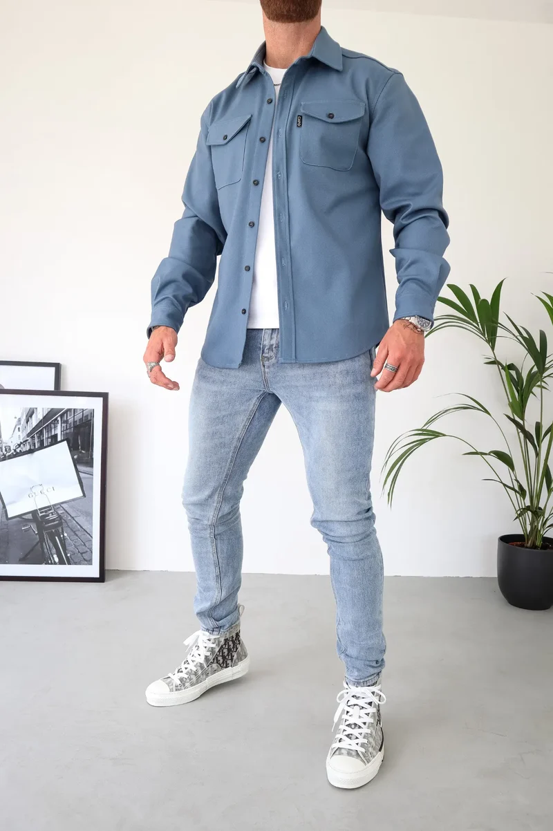 Moderne Herren-Hemdjacke