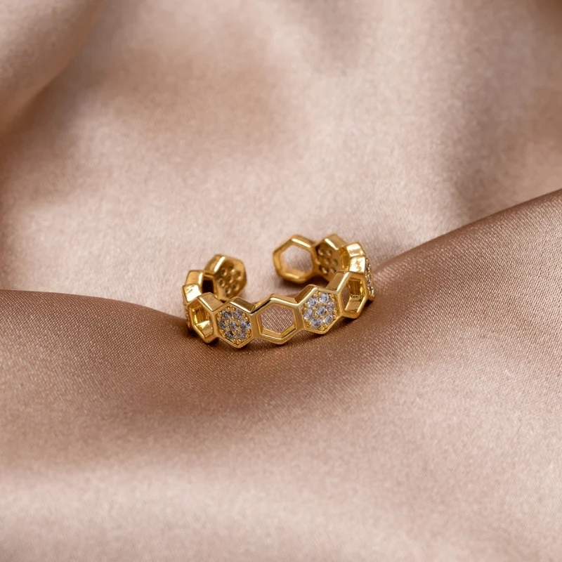 Biene - Gold- & Kristallring