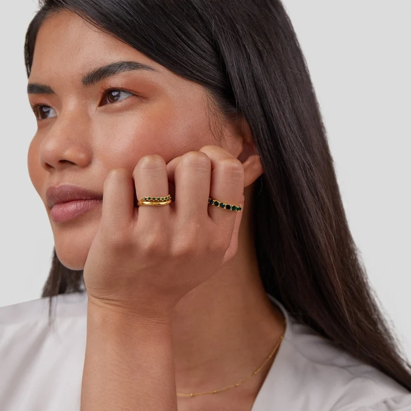 Mary - Smaragdgrüner, geschichtlicher Ring