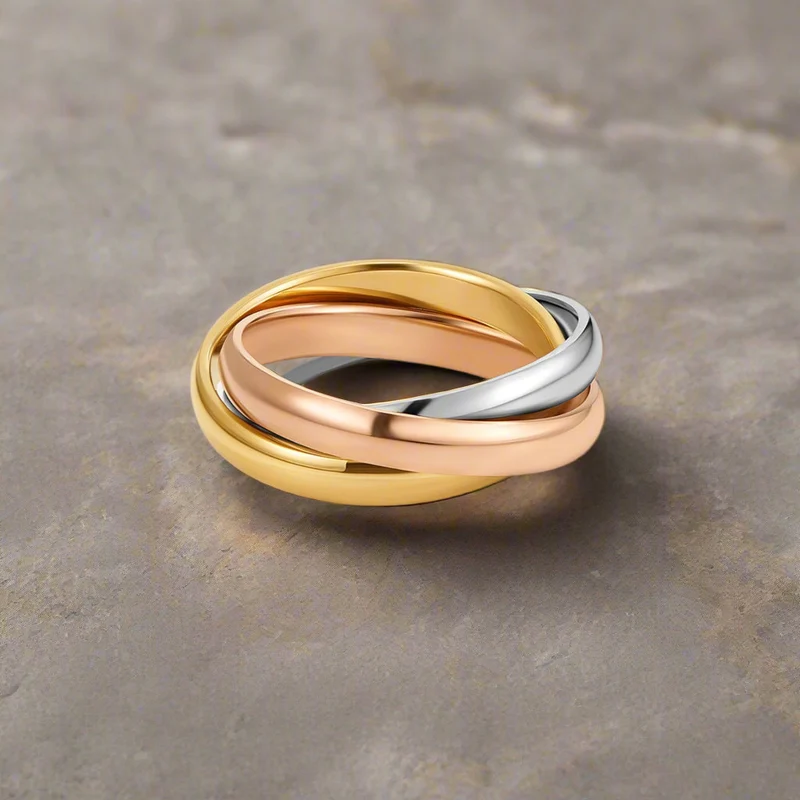 Dreifarbiger Loop-Ring