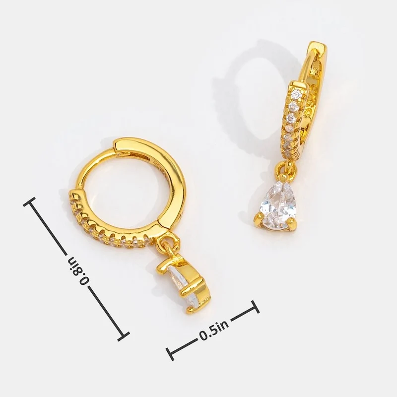 Premium-Kristall-Gold-Ohrringe