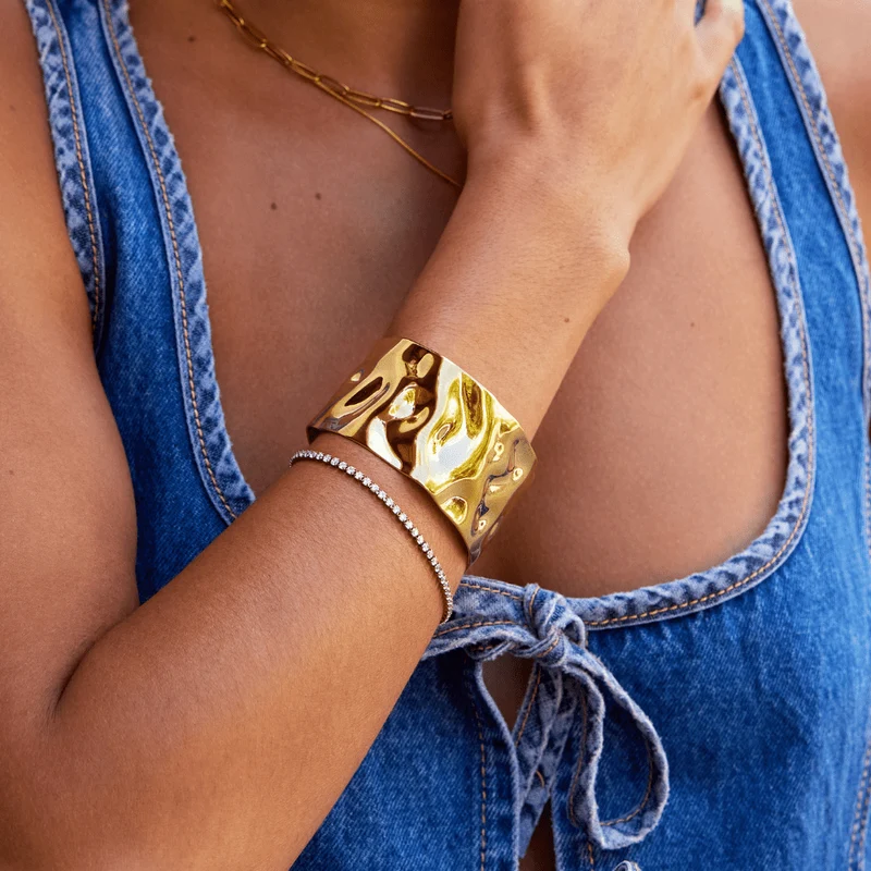 Gold Manschettenarmband