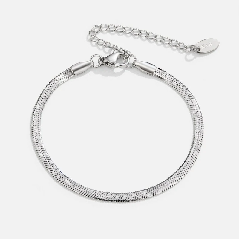 Sarya Snake Chain Silberarmband