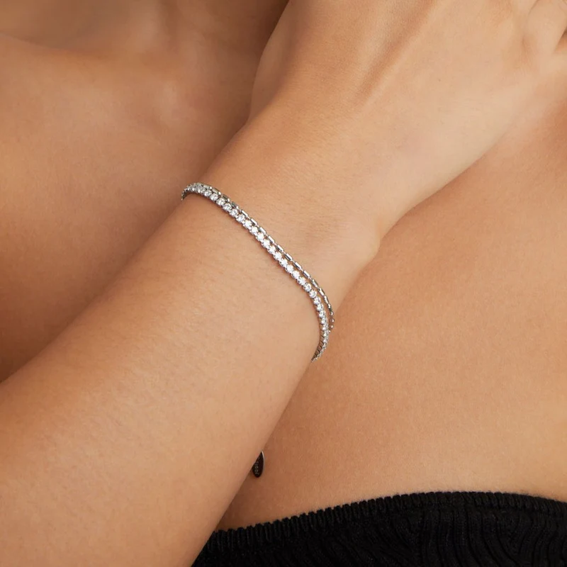 Arelia Kristall Silberarmband