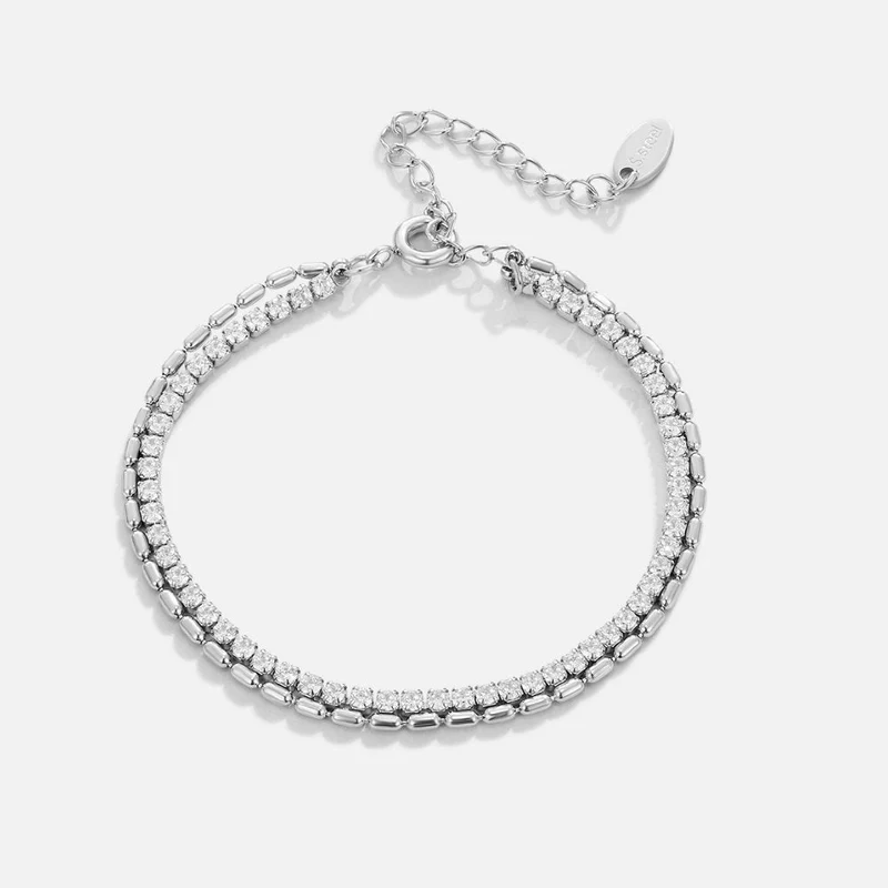 Arelia Kristall Silberarmband