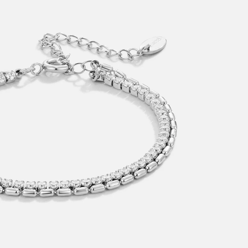 Arelia Kristall Silberarmband