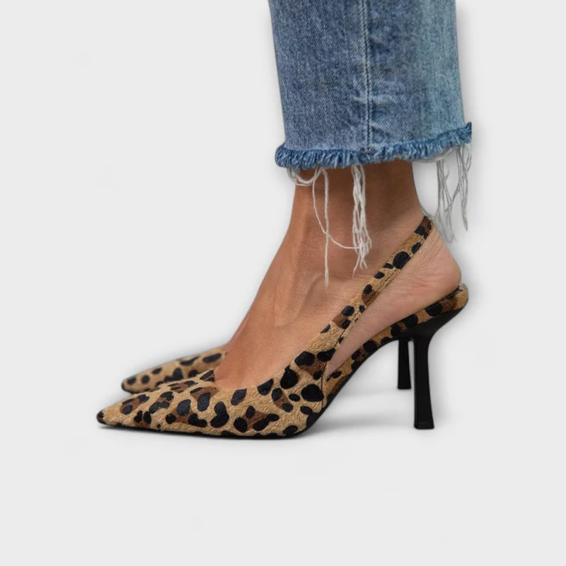 Liorina – Slingback mit Leopardenlook