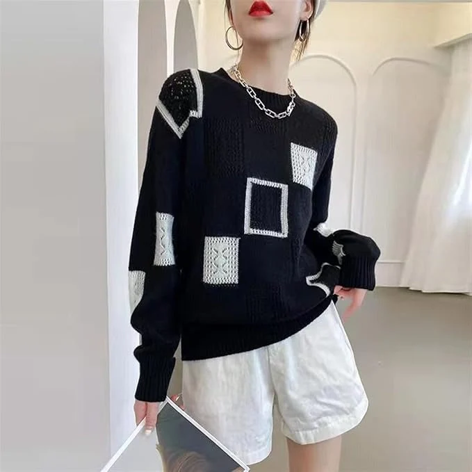 Clarisse™ - Entspanntes geometrisches Pullover