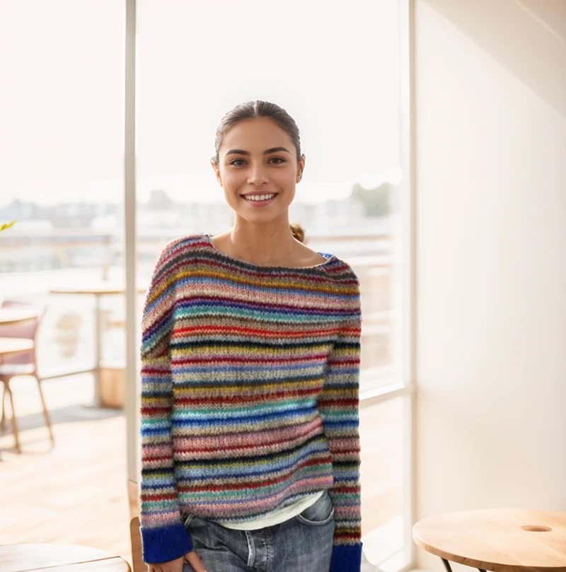 Izzel™ - Gemütlicher Fair Isle Pullover