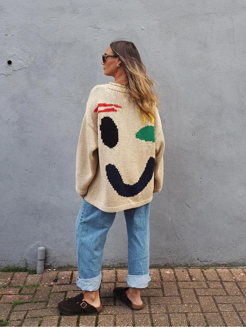 Fröhlicher Sonntag Wohlfühl-Strickpullover