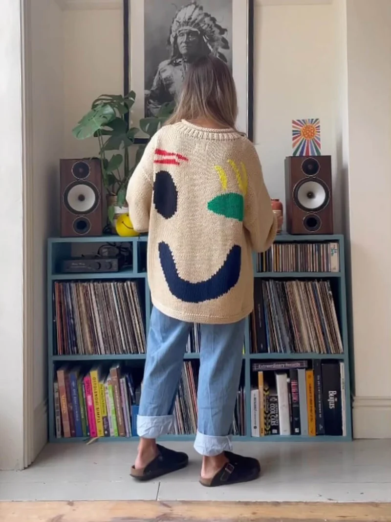 Fröhlicher Sonntag Wohlfühl-Strickpullover