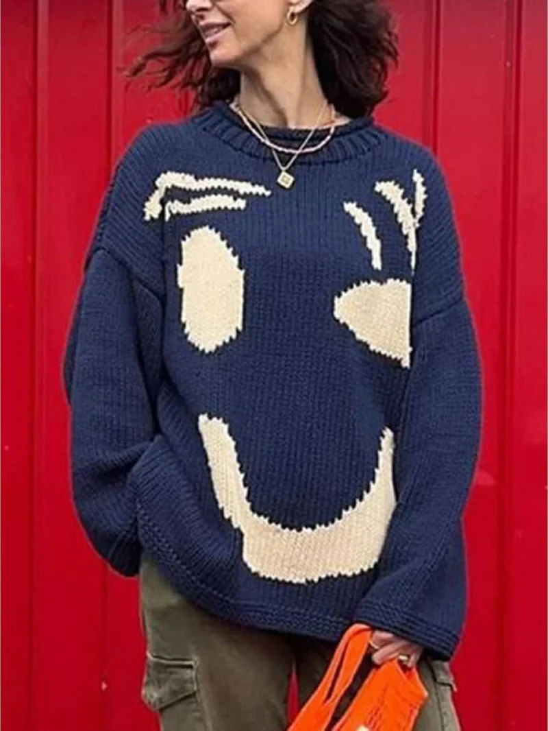 Fröhlicher Sonntag Wohlfühl-Strickpullover
