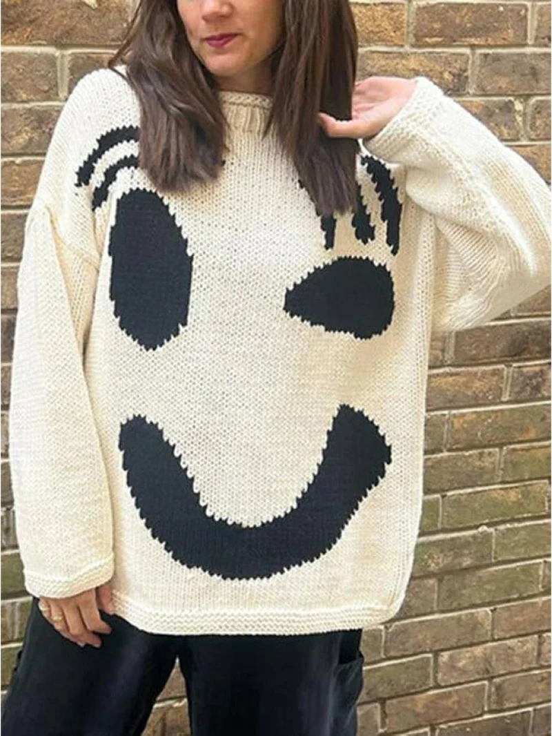 Fröhlicher Sonntag Wohlfühl-Strickpullover