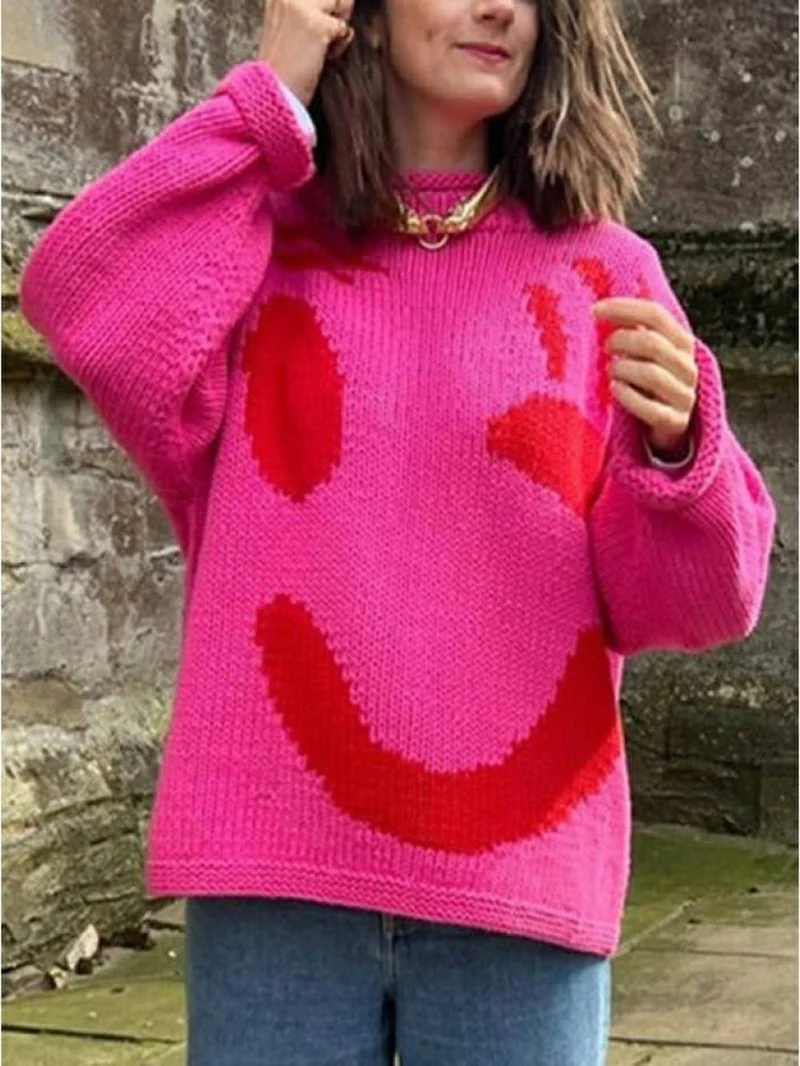 Fröhlicher Sonntag Wohlfühl-Strickpullover